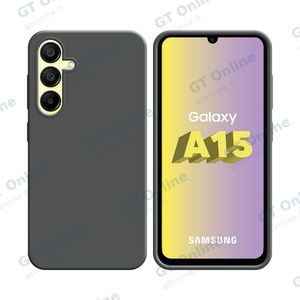 Coque Silicone Compatible pour Samsung Galaxy A15 5G A156B (#5) Gris