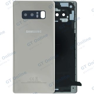 Vitre arrière pour Samsung Galaxy Note 8 (pack service origine, or)