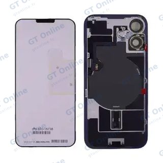 Vitre arrière avec MagSafe, NFC et nappe flash pour Apple IPhone 16 Plus (origine, noir)