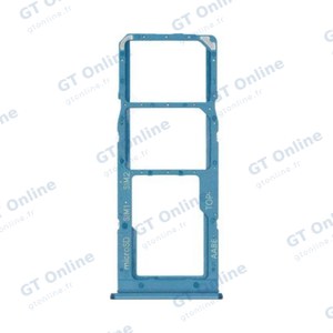 Tiroir Sim Premium Samsung Galaxy A12 A125/Galaxy A12 Nacho A127 Bleu