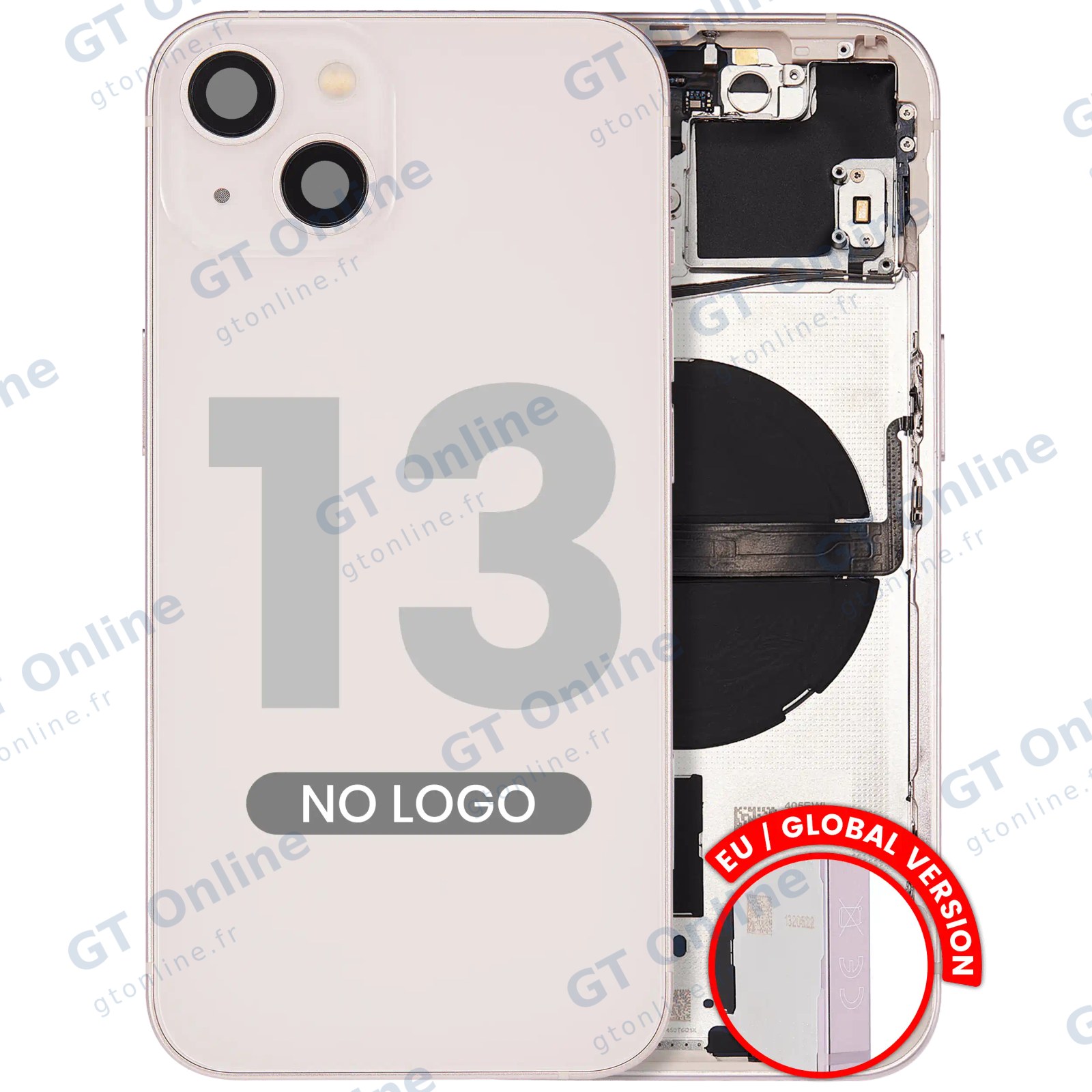 Châssis pour Apple iPhone 13 (version EU, compatible premium, rose)