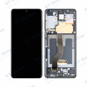 Écran Tactile Soft Oled avec Châssis Samsung Galaxy S20 Plus 5G G986/Galaxy S20 Plus G985 Noir
