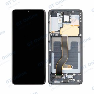 Écran Tactile Soft Oled avec Châssis Samsung Galaxy S20 Plus 5G G986/Galaxy S20 Plus G985 Noir