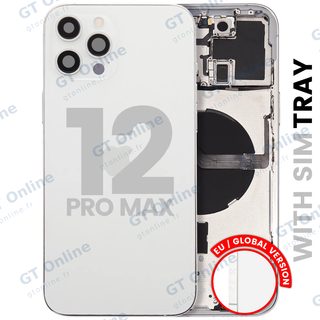 Châssis pour Apple iPhone 12 Pro Max (version EU, origine d'occasion — grade A, argent)
