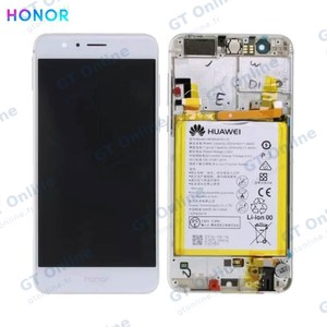 Bloc Écran Complet avec Châssis et Batterie Original Honor 8 02350UEN 02350USJ Blanc