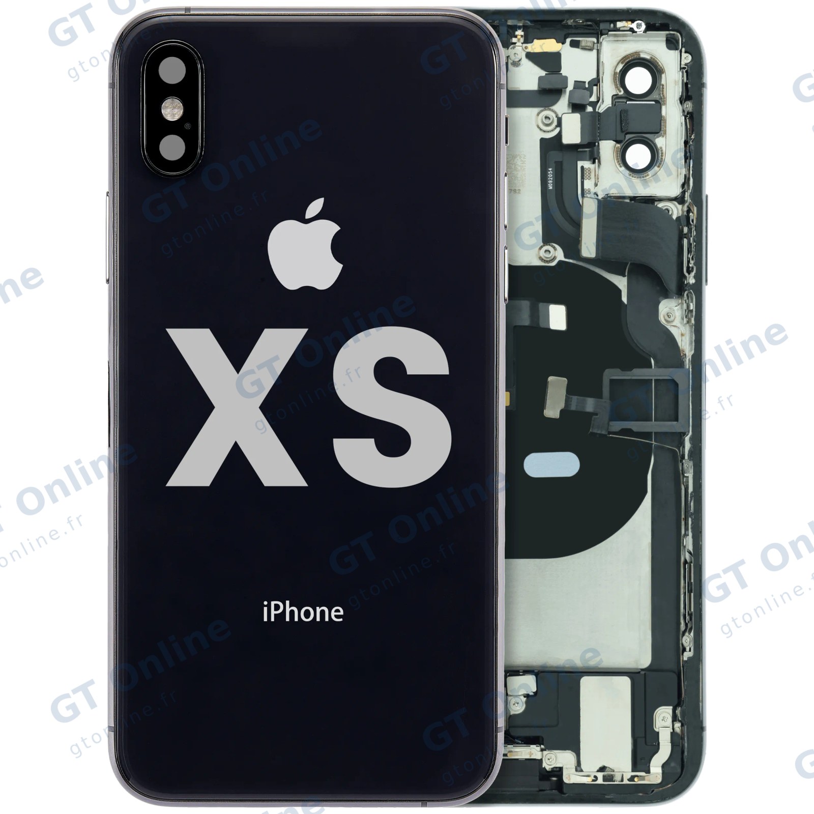 Châssis pour Apple iPhone XS (origine d'occasion — grade B, gris sidéral)