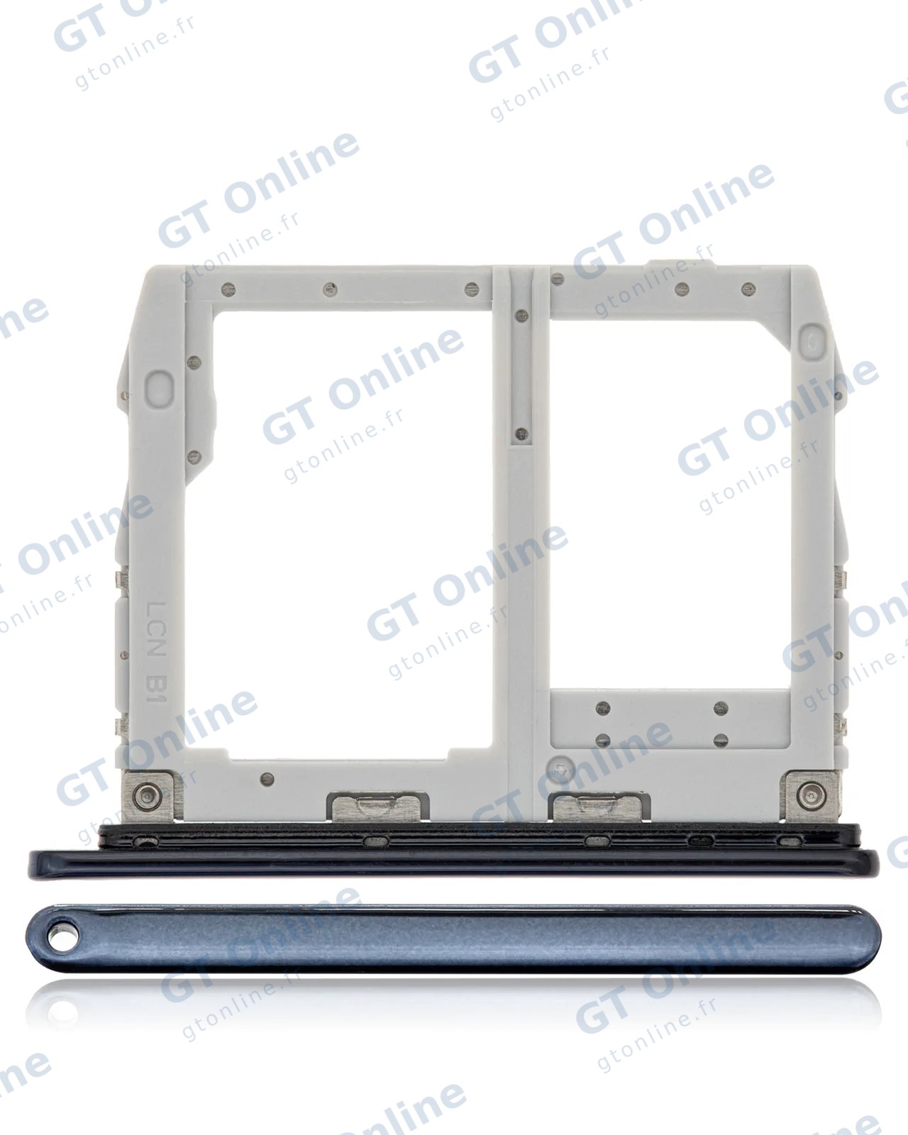 Tiroir SIM pour LG K40 / K12 Plus (noir)