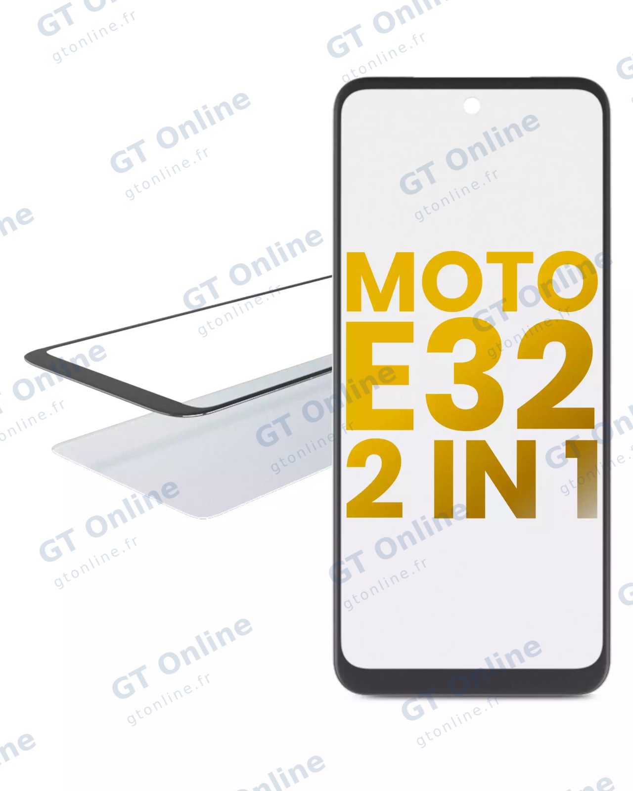 Vitre d’écran avec OCA pour Motorola Moto E32 (XT2227 / 2022)