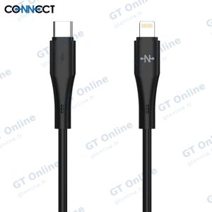 Câble Data USB-C vers Lightning CONNECT MC-CNL14 30W (1m) Noir