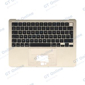 Top Case Apple MacBook Air M2 13" (2022) A2681 Rétro-Éclairage AZERTY Lumière Stellaire