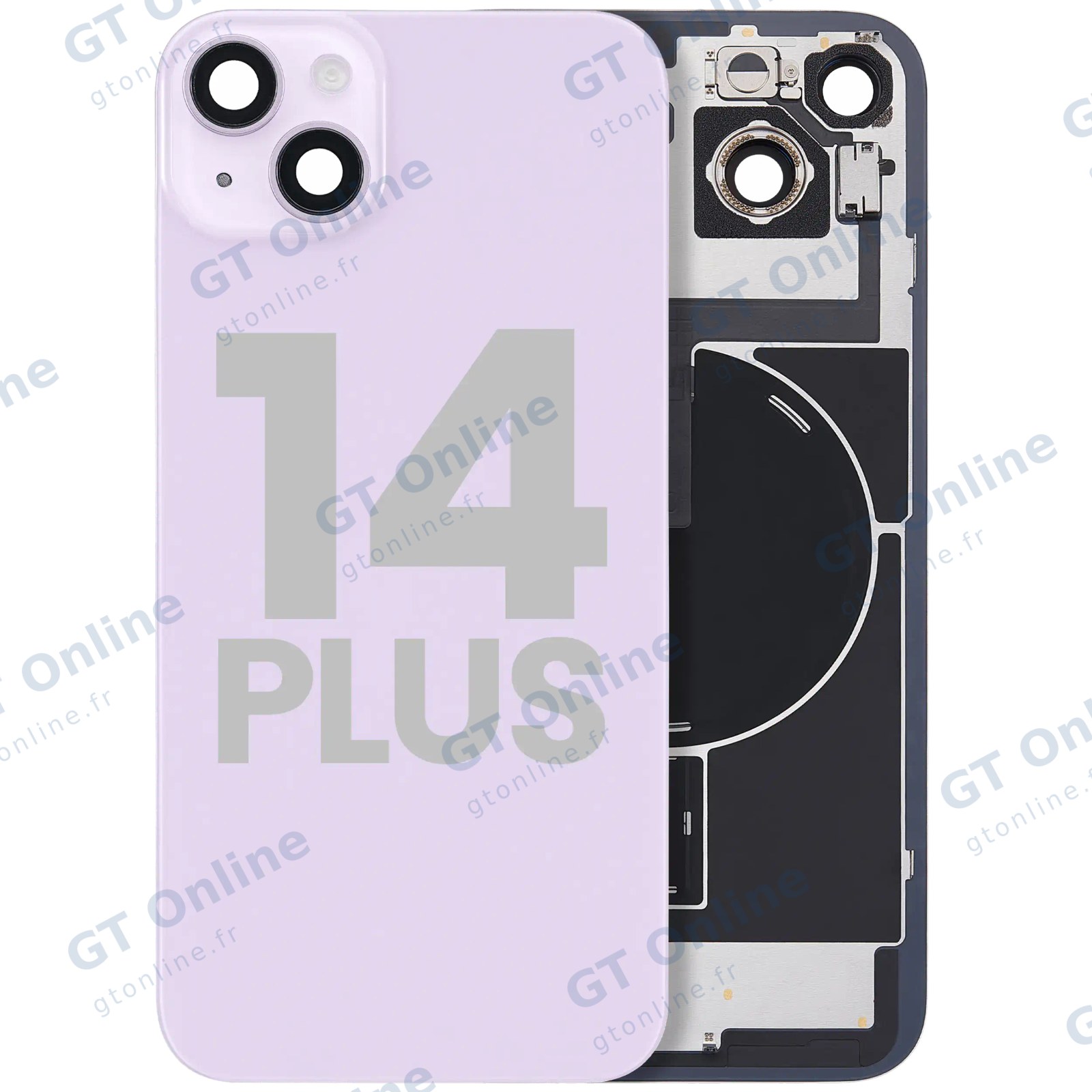 Vitre arrière pour Apple iPhone 14 Plus (origine d'occasion — grade B, violet)