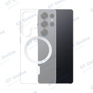 Coque Silicone MagSafe Compatible pour Samsung Galaxy S25 Ultra S938 Transparent