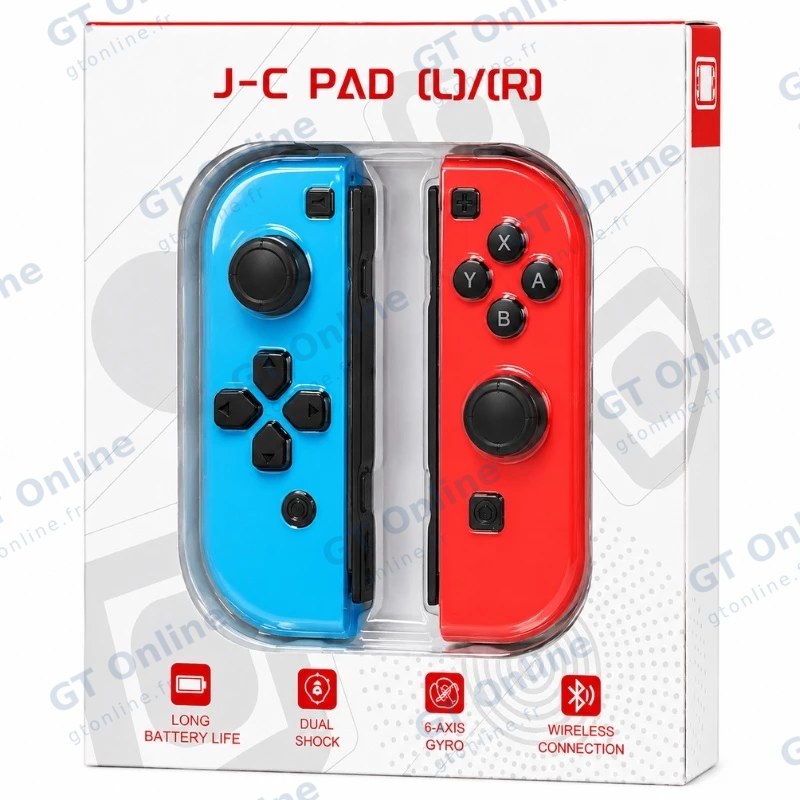 Manettes Joy-Con gauche/droite Animal Crossing pour Nintendo Switch DOBE TNS-1864X — bleu/vert