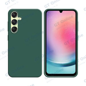 Coque Silicone Compatible pour Samsung Galaxy A24 4G A245 (#22) Vert Foncé