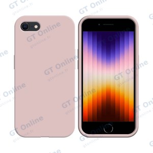 Coque Silicone Compatible pour Apple iPhone 7/iPhone 8/iPhone SE (2e génération)/iPhone SE (3e génération) (#19) Or Rose