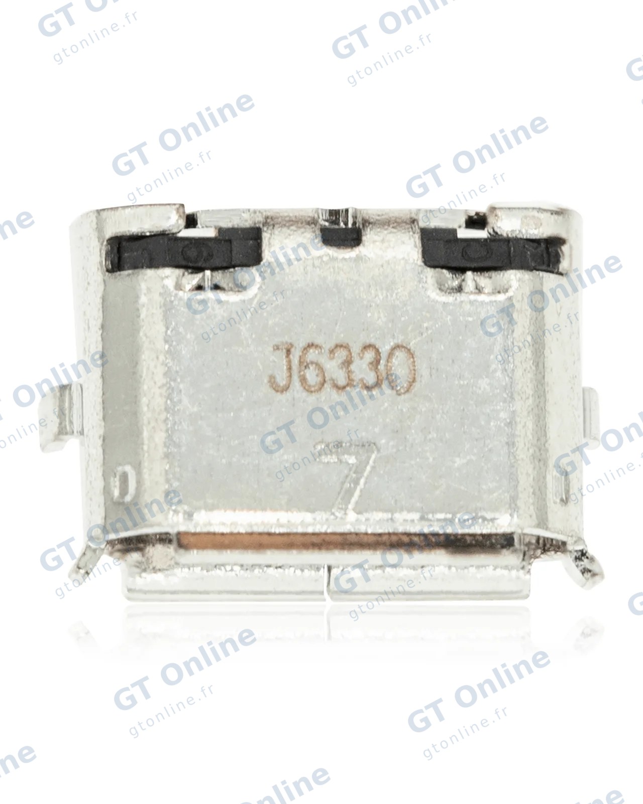 Connecteur de charge à souder — format Micro B, 7 broches, 4 points de fixation (C360)