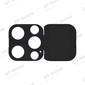 Protection Lentille avec Cache Camera Apple iPhone 12 Pro Max Noir