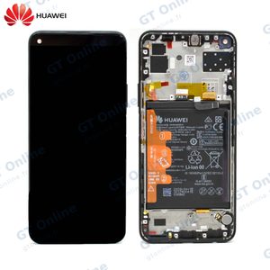 Bloc Écran Complet avec Châssis et Batterie Original Huawei P40 Lite 5G 02353SUN Noir