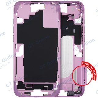 Châssis pour Apple iPhone 16 Plus (version EU, compatible premium, rose)