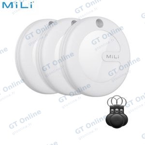 Traceur GPS MILI MiTag iOS Blanc (avec Étui Noir x3)