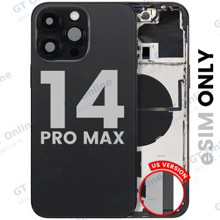 Châssis pour Apple iPhone 14 Pro Max (version US, origine d'occasion — grade B, noir sidéral)