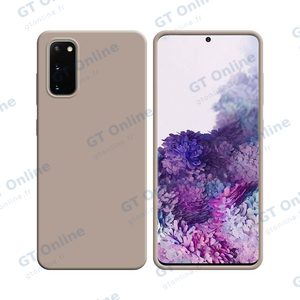 Coque Silicone Compatible pour Samsung Galaxy S20 G980/Galaxy S20 5G G981 (#18) Rose Gold
