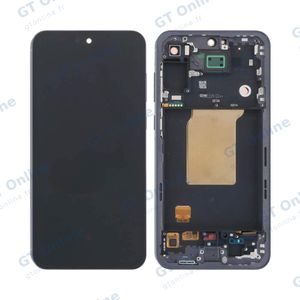 Écran Tactile Oled avec Châssis Samsung Galaxy A55 5G A556 Bleu Nuit
