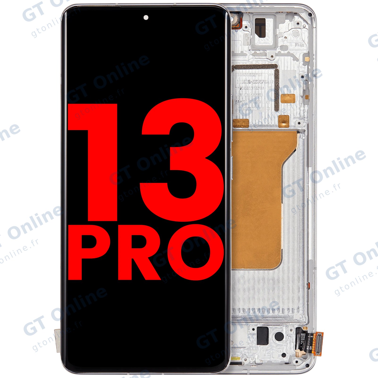 Écran OLED avec châssis pour Xiaomi 13 Pro (blanc)