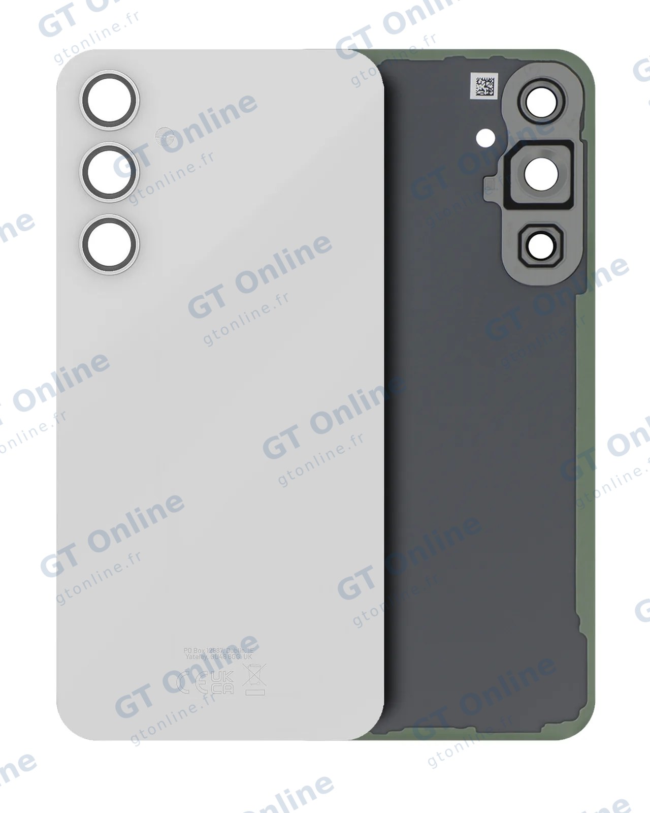 Vitre arrière pour Samsung Galaxy S23 FE (pack service origine, Cream)