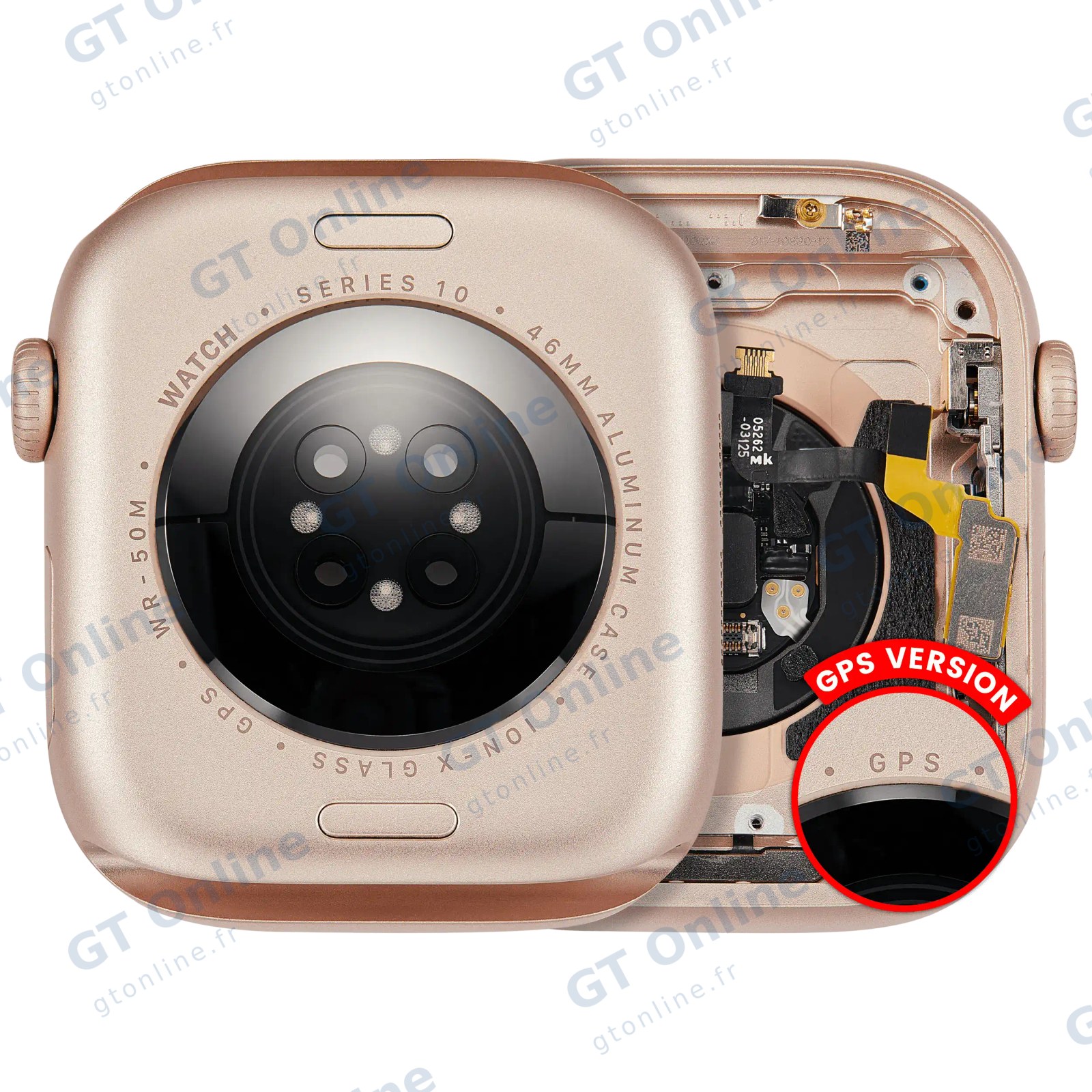 Châssis pour Apple Watch Series 10 (46MM) (origine d'occasion — grade A, version GPS, Aluminum / Rose Gold)