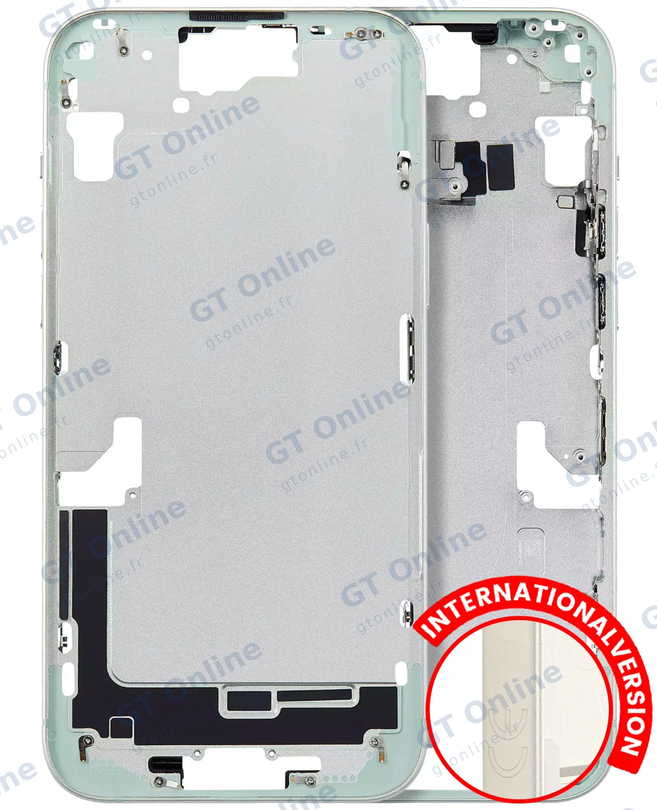 Châssis pour Apple iPhone 15 Plus (version EU, compatible premium, vert)