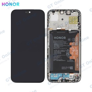 Bloc Écran Complet avec Châssis et Batterie Original 2UUL pour Honor 200 Lite 0235ALPR Noir Minuit