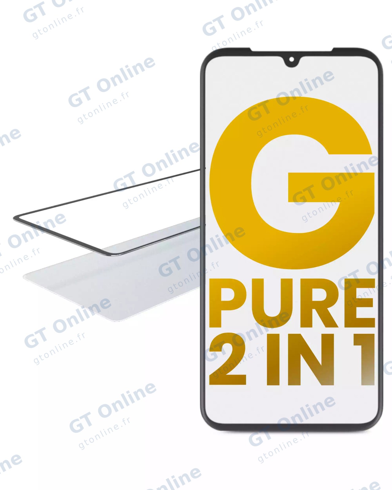 Vitre d’écran avec OCA pour Motorola Moto G Pure (XT2163 / 2021)
