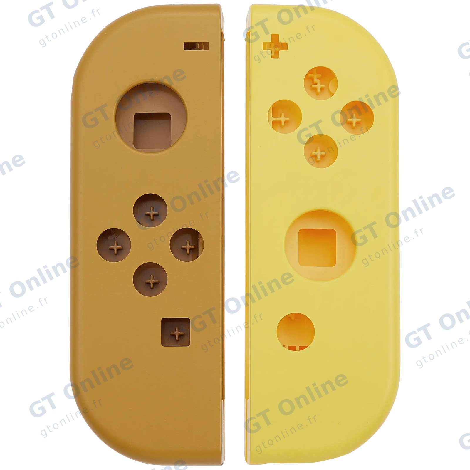 Coque de remplacement pour manette Joy-Con Nintendo Switch (marron / jaune)
