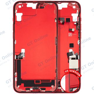 Châssis pour Apple iPhone 14 Plus (version US, origine d'occasion — grade A, rouge)