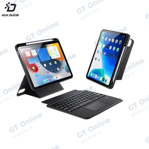 Housse de Protection avec Clavier Rétroéclairé DK Dux Ducis pour Apple iPad 10 AZERTY Noir