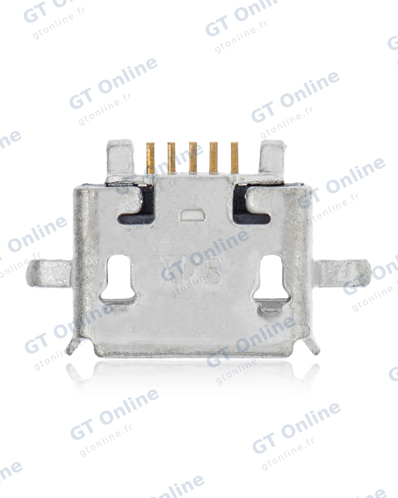 Connecteur de charge à souder — format Micro B, 5 broches, 4 points de fixation (C091)