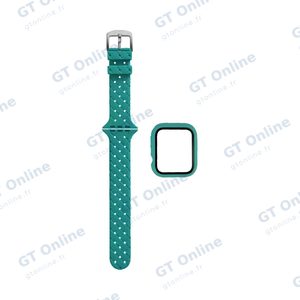 Protection Silicone pour Apple Watch 42mm avec Bracelet Boucle (9) Bleu Clair
