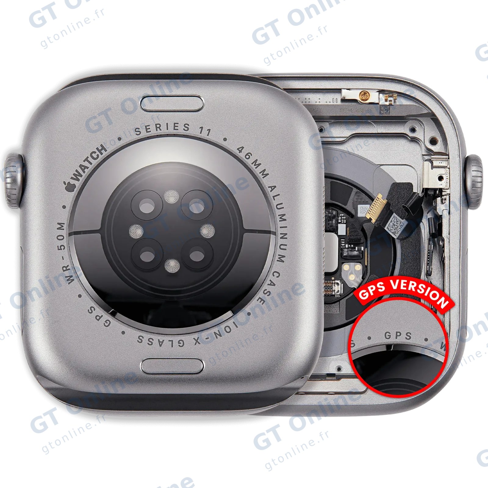 Châssis pour Apple Watch Series 11 (46MM) (origine d'occasion — grade A, version GPS, Aluminum / Space Gray)