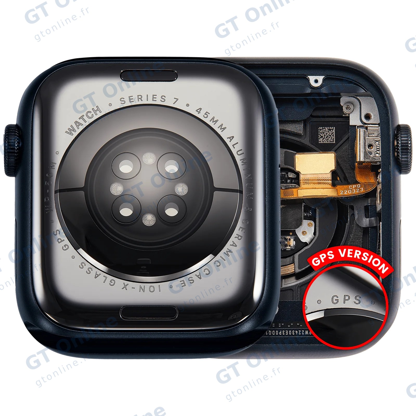 Châssis pour Apple Watch Series 7 (45MM) (origine d'occasion — grade A, version GPS, Aluminum / Space Black)