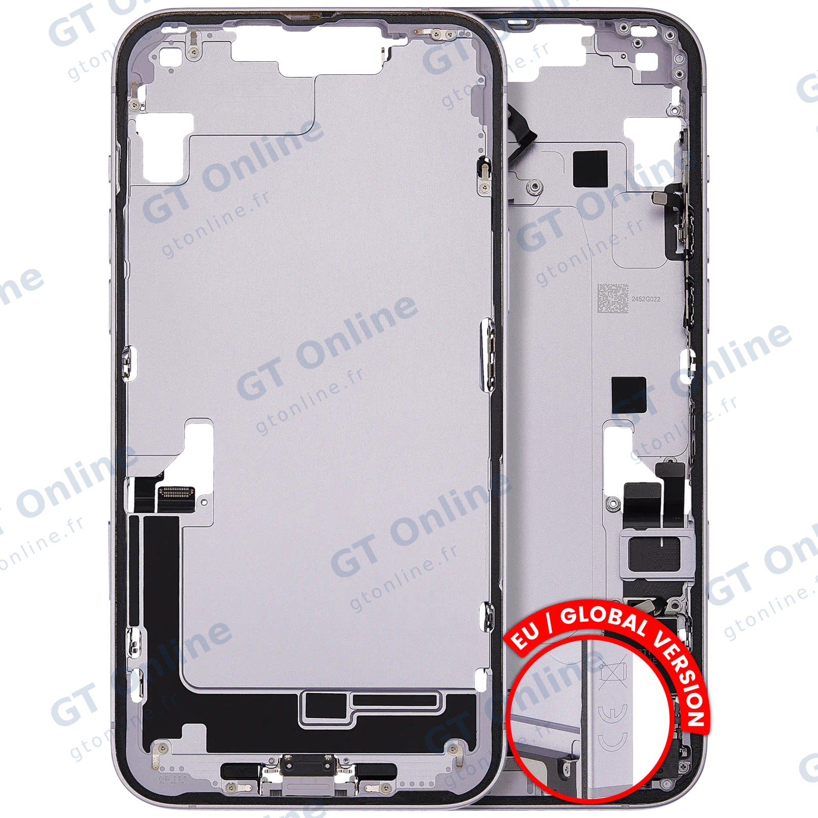 Châssis pour Apple iPhone 14 Plus (version EU, origine d'occasion — grade B, violet)