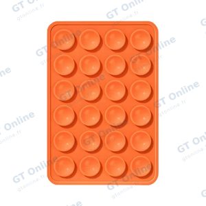 Support Ventouse Silicone Universel pour Smartphone Orange
