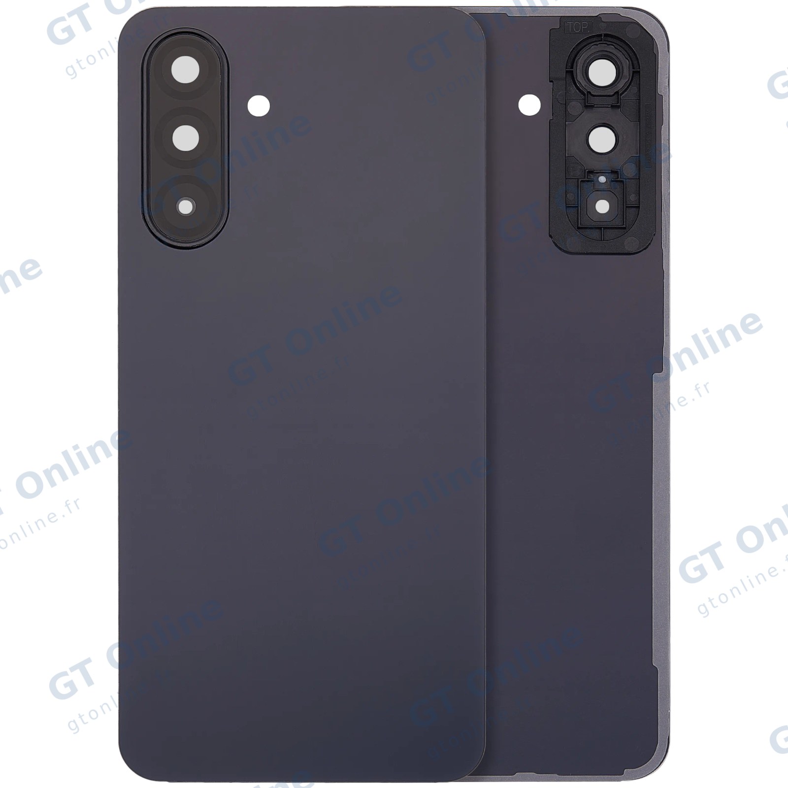 Vitre arrière pour Samsung Galaxy A26 5G (A266 / 2025) (sans logo, compatible premium, noir)
