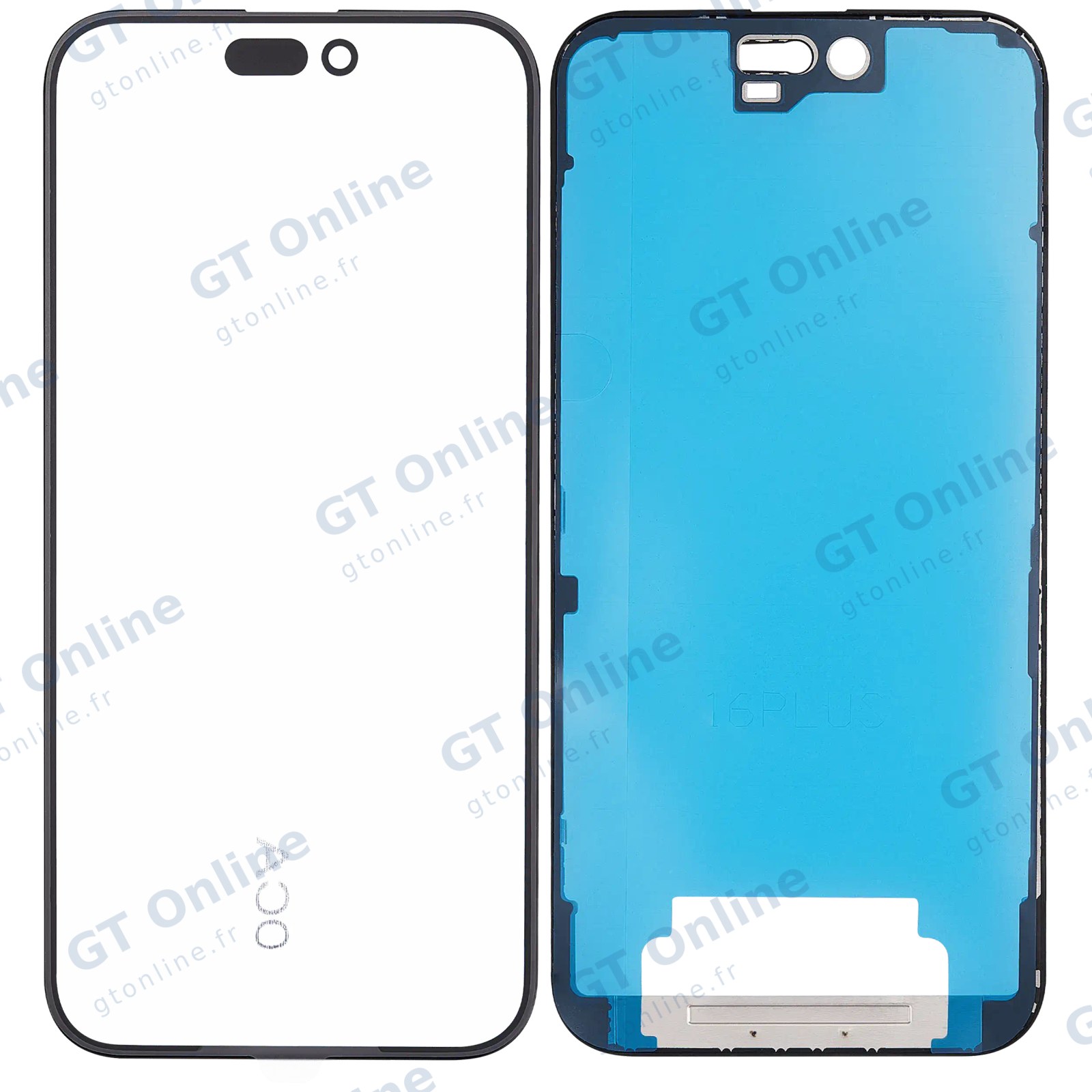 Vitre d’écran avec OCA pour Apple iPhone 16 Plus (OCA Master)