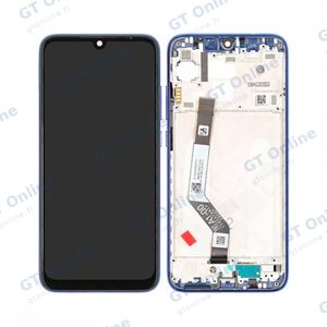 Écran Tactile avec Châssis Xiaomi Redmi Note 7/Redmi Note 7 Pro Bleu