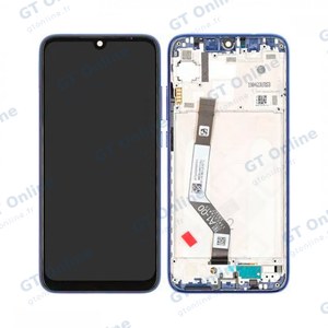 Écran Tactile avec Châssis Xiaomi Redmi Note 7/Redmi Note 7 Pro Bleu