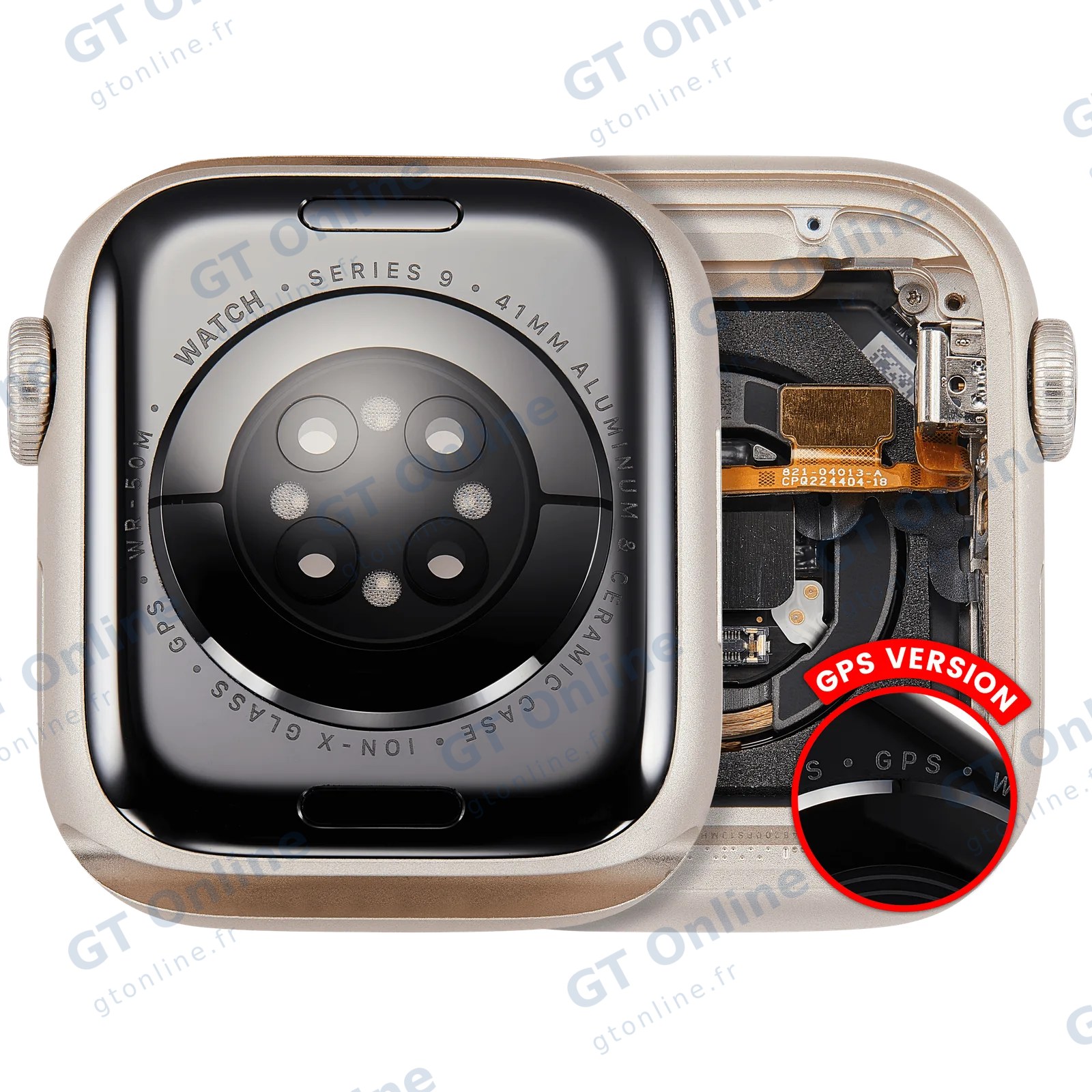 Châssis pour Apple Watch Series 9 (41MM) (origine d'occasion — grade A, version GPS, Aluminum / Starlight)