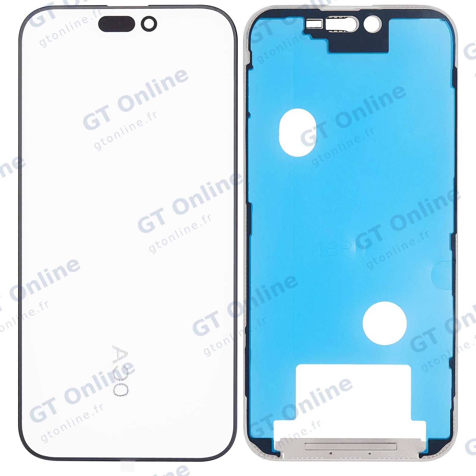 Vitre d’écran avec OCA pour Apple iPhone 16 Pro Max (OCA Master)