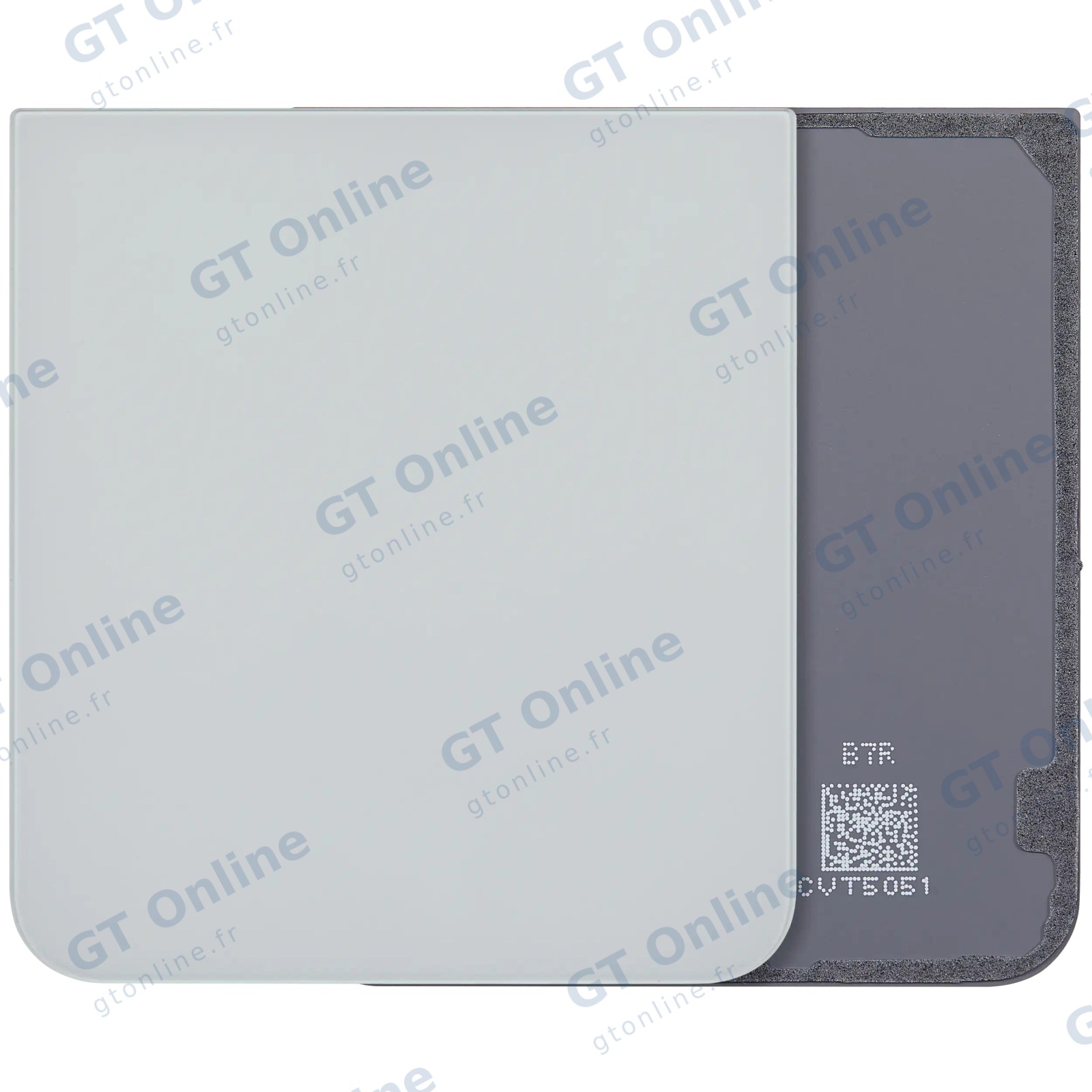 Vitre arrière pour Samsung Galaxy Z Flip 7 FE 5G (F761) (sans logo, compatible premium, blanc)