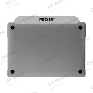 Coque inférieure pour Apple MacBook Pro 15" A1707 (2016-2017) / A1990 (2018-2019) (origine neuve, gris sidéral)